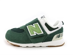 New Balance nightwatch green/white 574 sneaker